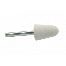 Felt body, conical shape with a tip, 20x30mm, shank 6mm