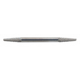 Carbide End Mill, 2 in 1, diameter   3,0mm,  cone rounded / cone rounded, shank 3mm, diamond (cut)