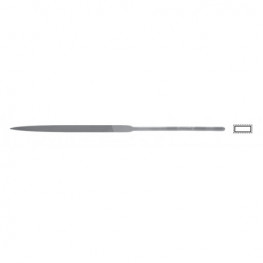 Swiss needle file,  flat with the tip,L=140mm, 4,5x1,1mm, cut 2