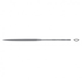 Swiss needle file,  reed, L=160mm, 5,1x2mm, cut 0