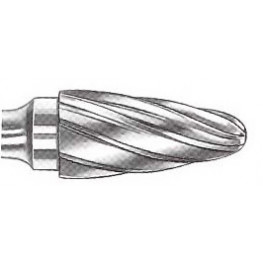 Carbide End Mill, tree shape with the radius 12,7x25.06-69mm, 1F