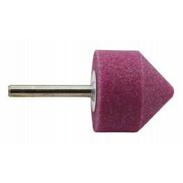 Abrasive cylindrical wheel-cone to the tip diameter 16x40mm, shank 6mm, 90°, RK