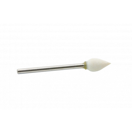 Felt body,conical shape with a tip, 8x11mm, shank 2,35mm