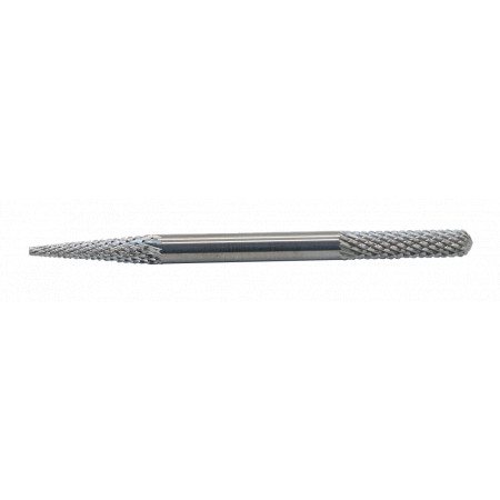 Carbide End Mill, 2 in 1, diameter   3,0mm, cone / cylindrical with a radius, shank 3mm, diamond (cut)