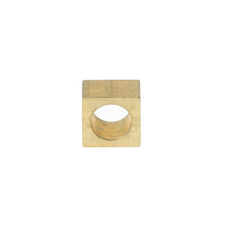Lapping pad,  square, brass, 4x4mm