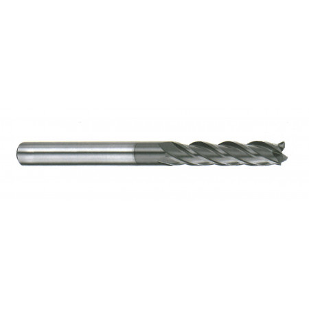 End Mill, cylindrical,  4F, diameter 8x35-100mm, shank 8mm
