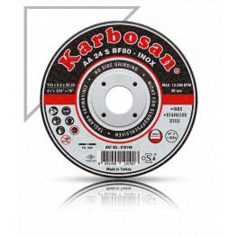 Cutting disc,  diameter 125x1,0-22mm, for stainless steel