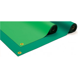 Antistatic rubber work pad EPA, LG-100 1m x 2mm ,light green
