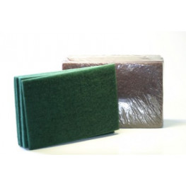 Abrasive fleece, brown 152x229mm, medium