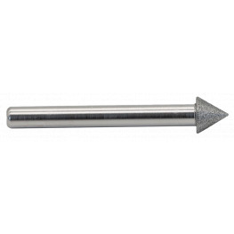 Diamond grinding point, conical, 60° diameter 10mm, shank 6mm