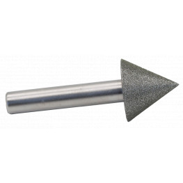 Diamond grinding point, conical, 60° diameter 22mm, shank 8mm