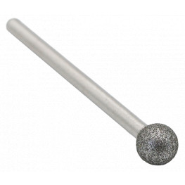 Diamond grinding point, spherical, diameter 10mm, shank 3mm, (ED100)