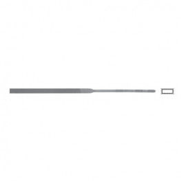 Swiss needle file,  flat, L=180mm, 6,0x1,3mm, cut 1