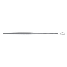 Švýcarský jehlový pilník půlkulatý, L=180mm, 5,9x2,0mm, sek 1
