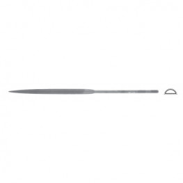 Švajčiarsky ihlový pilník pologuľatý, L=160mm 5,6x1,7mm, sek