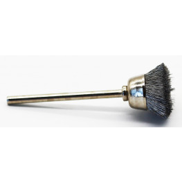 Stainless steel brush, 10x6mm, shank  3,00mm, wire strength 0,10mm