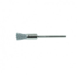 Stainless steel brush  - cylindrical 5x8mm, shank  2,35mm, wire strength 0,10mm