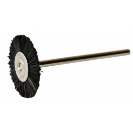 Polishing wire brush,  black, wheel, pr. 51mm, st.6,0mm