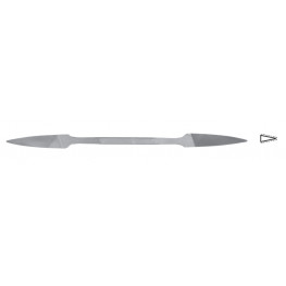 Švajčiarský pilník rytecký nožový, L=180mm, 4,4x1,2mm, sek 2