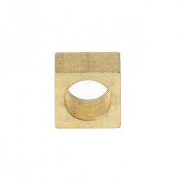 Lapping pad,  square, brass, 2,5x2,5mm