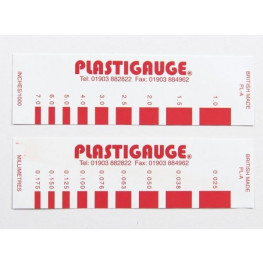 Sparoměrka PLASTIGAGE, barva červená 0,025 - 0,175 mm