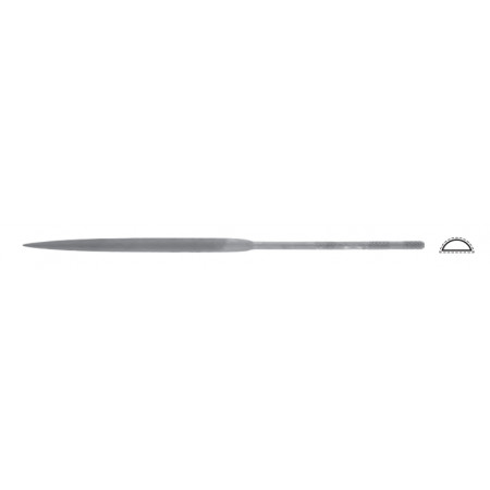 Švýcarský jehlový pilník půlkulatý, L=180mm, 5,9x2,0mm, sek 0