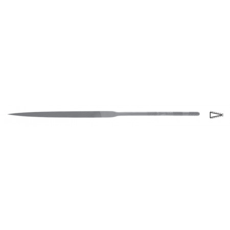 Švajčiarsky ihlový pilník nožový,  L=160mm, 5,4x1,5mm, sek 0