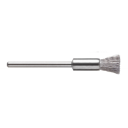 Cylindrical diamond grinding and polishing brush, diameter 5mm, shank 3,00mm, wire strength 0,25mm, #1100