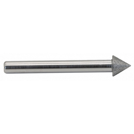 CBN grinding pin - conical 60°, diameter 10mm, shank 6mm, L=60mm, #120, custom production