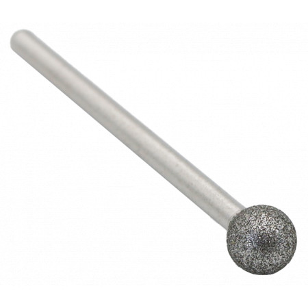 CBN grinding pin - round ball, diameter 5mm, shank 3mm