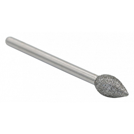 Diamond grinding point, flame shape, pr.6x10,5mm, st.3mm, (ERZ6A)