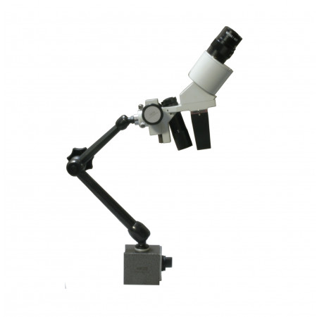 Mikroskop HK28, zväčšenie 10x, s nastaviteľným magnetickým stojanom a osvetlením