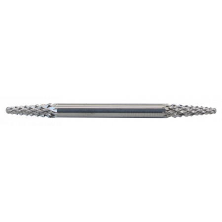 Carbide End Mill, 2 in 1, diameter   3,0mm, cone rounded / cone rounded, shank 3mm, diamond (cut)