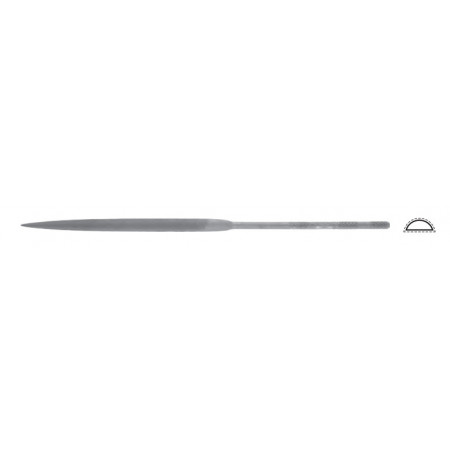 Švýcarský jehlový pilník půlkulatý, L=180mm, 5,9x2,0mm, sek 1