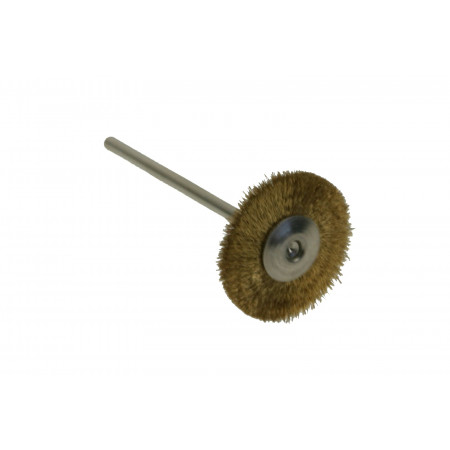 Polishing brass wire brush, wheel, pr. 51mm, st.6,0mm