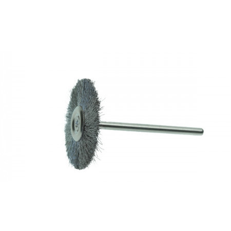 Diamond grinding and polishing circular brush, diameter 22mm, shank 3,00mm, wire strength 0,40mm, #400