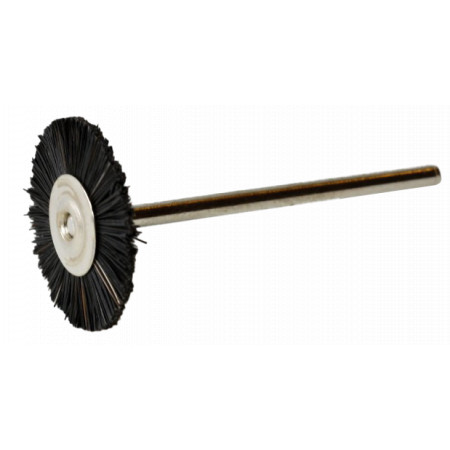 Polishing brush, black wheel 19x1mm, shank  2,35mm
