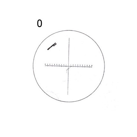 Measuring pocket magnifier 7x magnification (28 dpt) with attachment 0,1,2,8, diameter 23mm