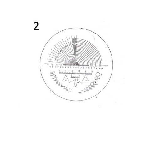 Measuring plate No. 2, angles, radii, holes