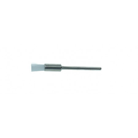 Polishing wire brush, white nylon, cylindrical 5x8mm, st.3,00mm