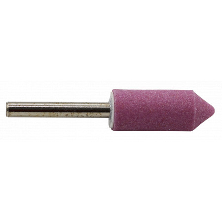 Abrasive cylindrical wheel-cone to the tip diameter 16x40mm, shank 6mm, 60°, RK