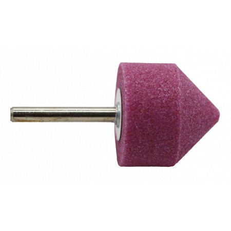 Abrasive cylindrical wheel-cone to the tip diameter 16x40mm, shank 6mm, 90°, RK